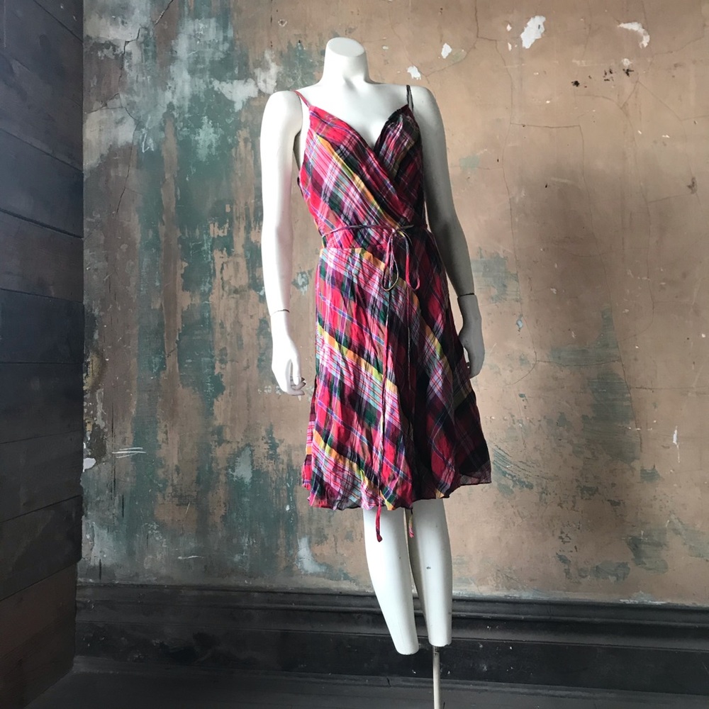 NWT Polo Ralph Lauren Plaid wrap dress